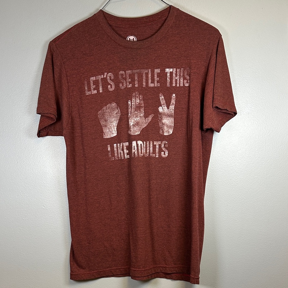 Hybrid Trends Brown Mens Graphic Tee